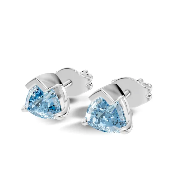 Blue_Stone_Triangular_Stud_Earrings_For_Women