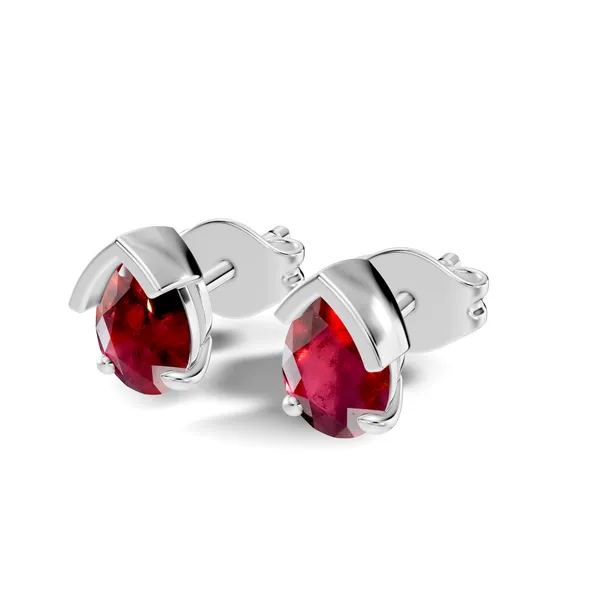 Red_Stone_Stud_Earrings_For_Women