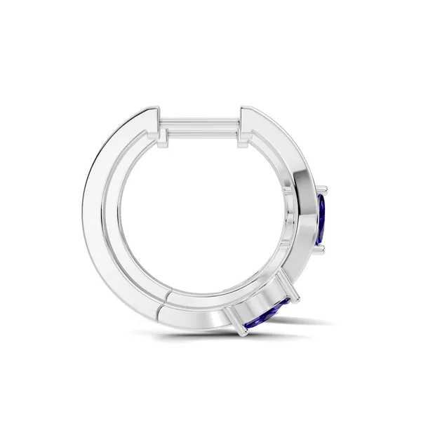 Rose_Blue_Stone_Hoop_Earrings_For_Women