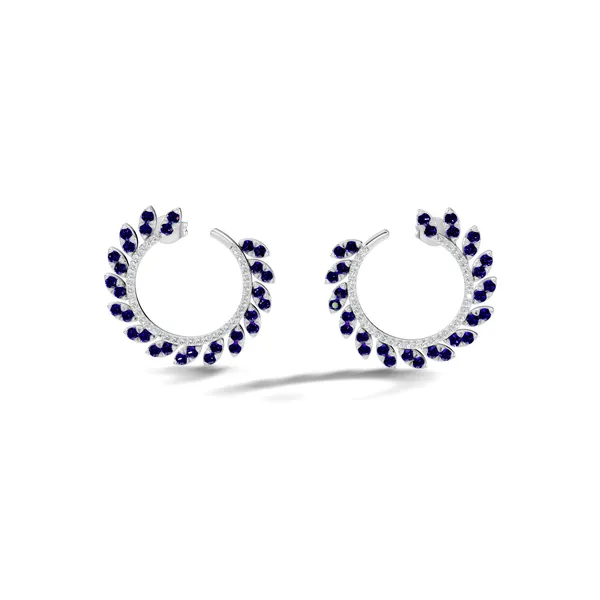 Blue_Stone_Hoop_Earrings_For_Women