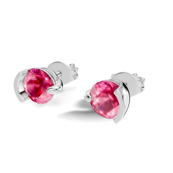 Pink_Stone_Stud_Earrings_For_Women
