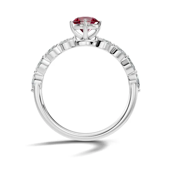 Rose_Red_Gemstone_Ring_For_Women