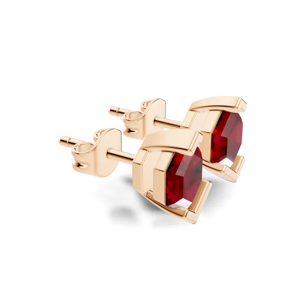 Hexagonal_Red_Stone_Stud_Earrings_For_Women