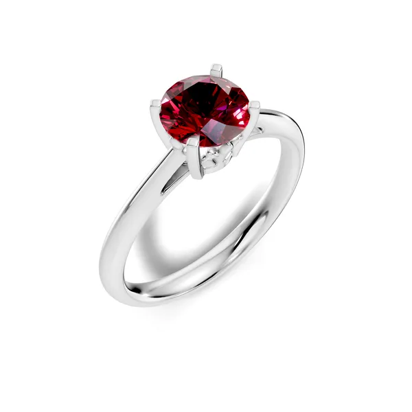 Rose_Red_Stone_Solitaire_Ring_For_Women