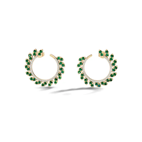 Green_Stone_Hoop_Earrings_For_Women