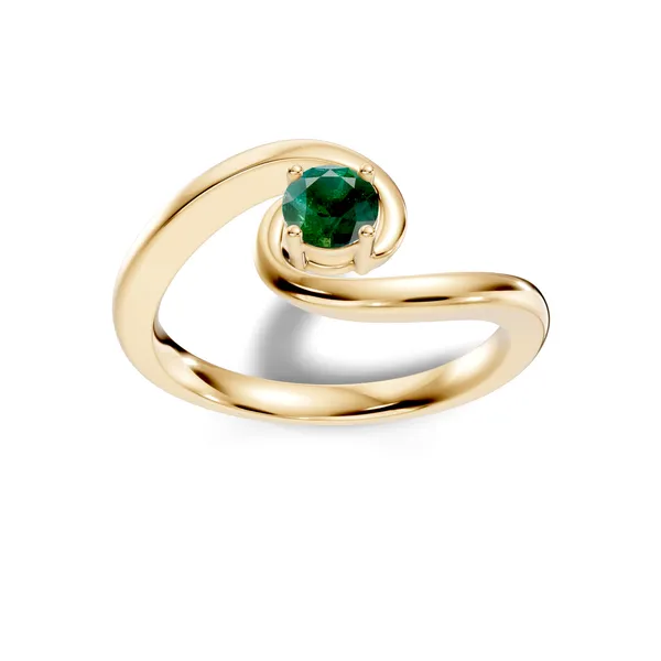 Green_Stone_Solitaire_Ring_For_Women