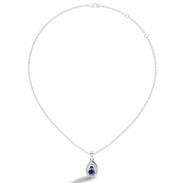 Rose_Teardrop_Pendant_Necklace_For_Women