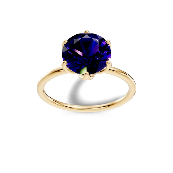 Rose_Blue_Solitaire_Ring_For_Women