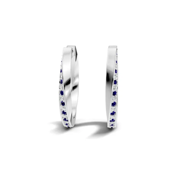 Rose_Blue_Stone_Hoop_Earrings_For_Women
