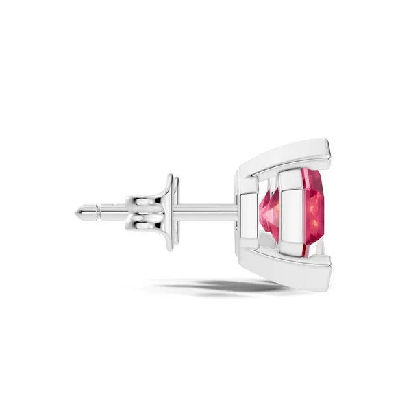 Pink_Gemstone_Geometric_Stud_Earrings_For_Women