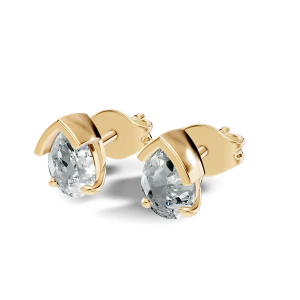 Teardrop_Stud_Earrings_For_Women