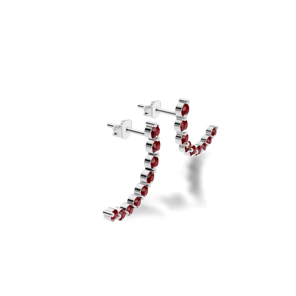Red_Stone_Ear_Climber_Earrings_For_Women