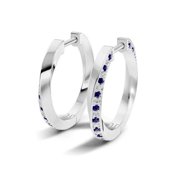 Rose_Blue_Stone_Hoop_Earrings_For_Women
