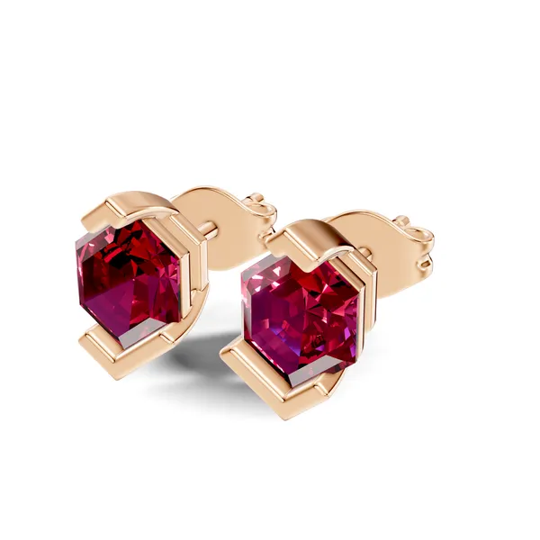 Hexagonal_Stud_Earrings_For_Women