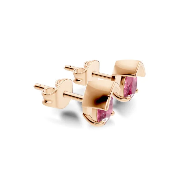 Pink_Stone_Stud_Earrings_For_Women
