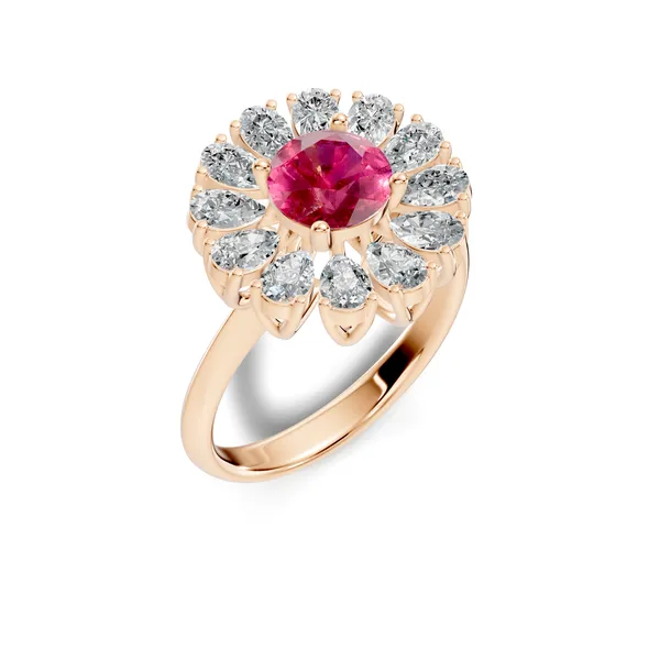 Pink_Stone_Floral_Ring_For_Women