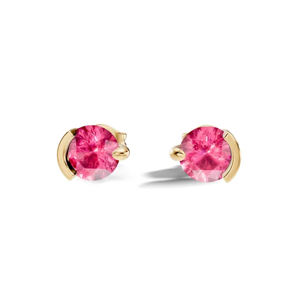 Pink_Stone_Stud_Earrings_For_Women