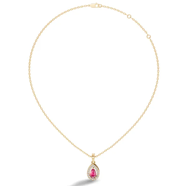 Rose_Teardrop_Pendant_Necklace_For_Women