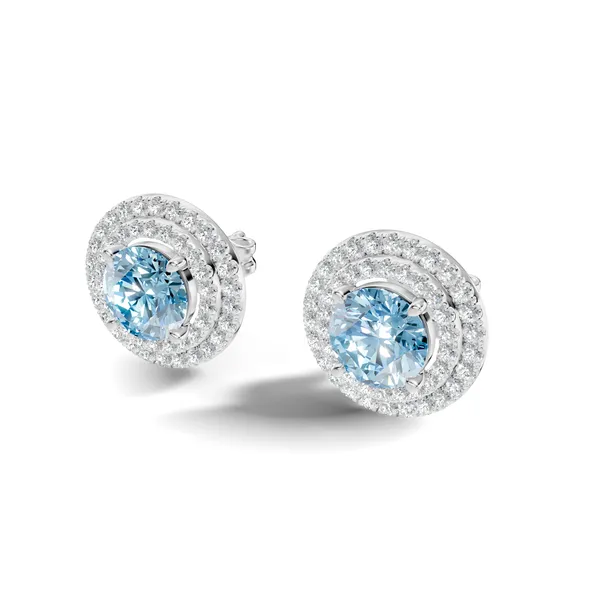 Rose_Blue_Stone_Stud_Earrings_For_Women