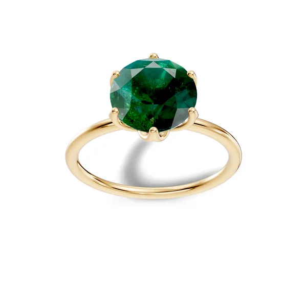 Green_Stone_Solitaire_Ring_For_Women