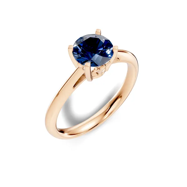 Blue_Solitaire_Ring_For_Women