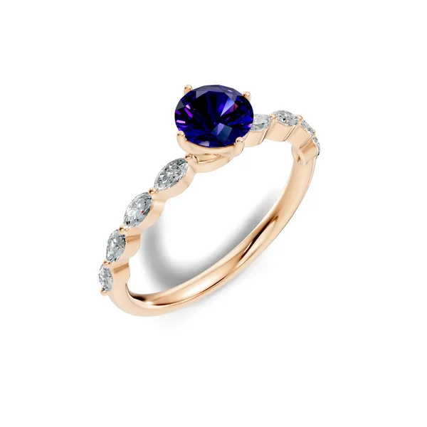 Rose_Blue_Stone_Solitaire_Ring_For_Women