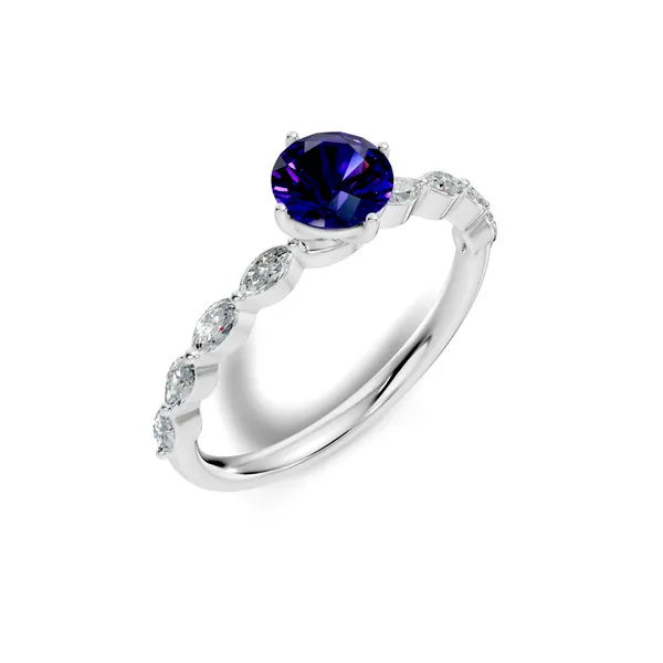 Rose_Blue_Stone_Solitaire_Ring_For_Women
