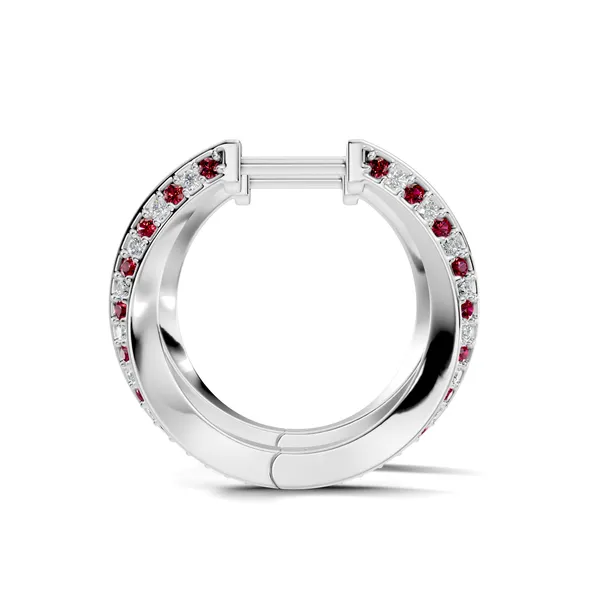 Rose_Multicolour_Stone_Hoop_Earrings_For_Women