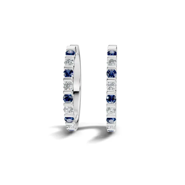 Rose_Blue_And_Clear_Stone_Hoop_Earrings_For_Women
