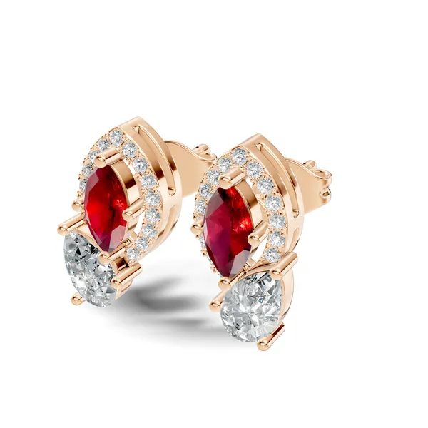 Red_Stone_Stud_Earrings_For_Women