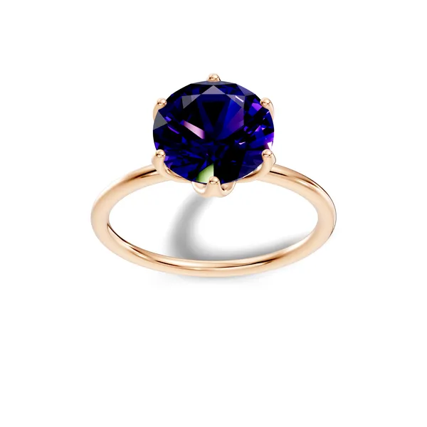 Rose_Blue_Solitaire_Ring_For_Women