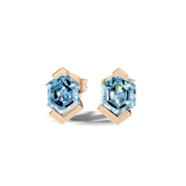 Hexagonal_Blue_Stone_Stud_Earrings_For_Women