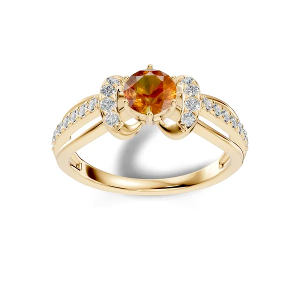 Rose_Orange_Gemstone_Ring_For_Women
