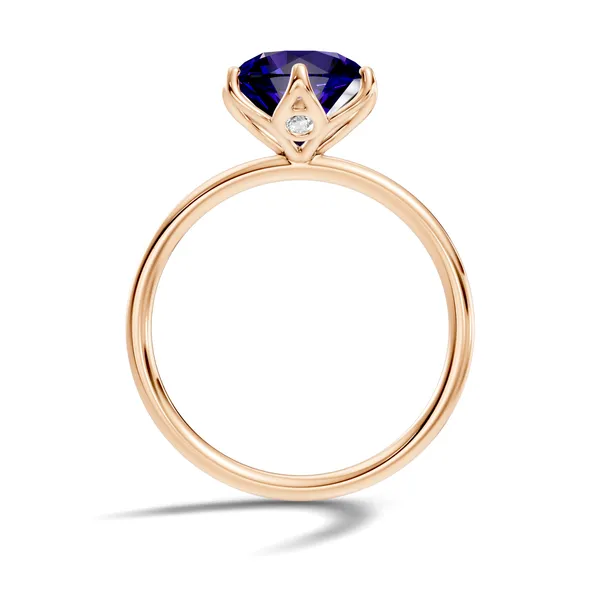 Rose_Blue_Solitaire_Ring_For_Women