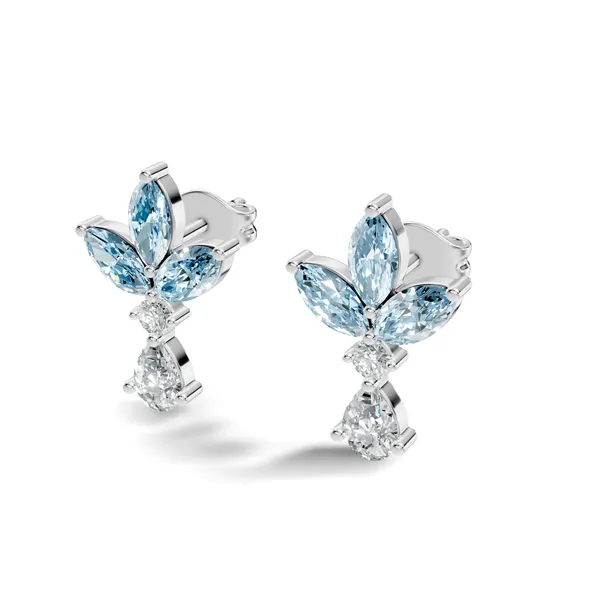 Blue_Crystal_Floral_Drop_Earrings_For_Women