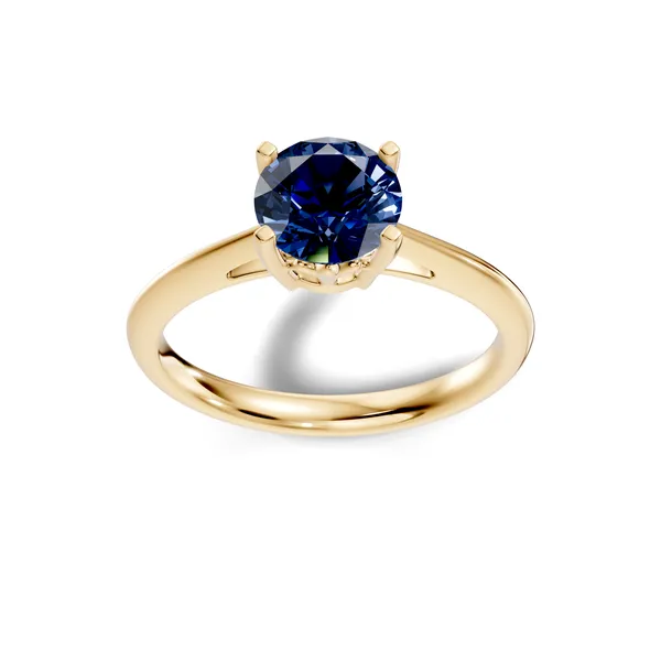Blue_Solitaire_Ring_For_Women