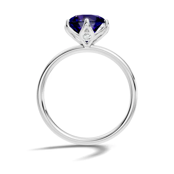 Rose_Blue_Solitaire_Ring_For_Women