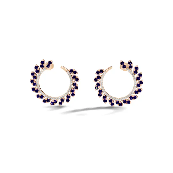 Blue_Stone_Hoop_Earrings_For_Women