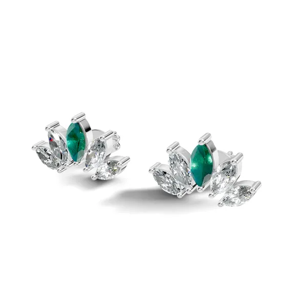 Floral_Green_Stone_Stud_Earrings_For_Women