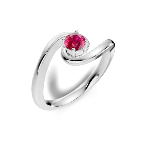 Rose_Spiral_Ring_With_Red_Stone_For_Women