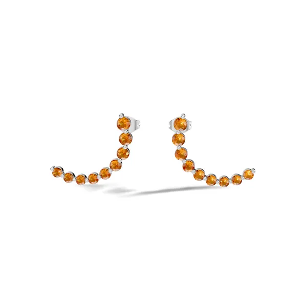 Orange_Stone_Stud_Earrings_For_Women