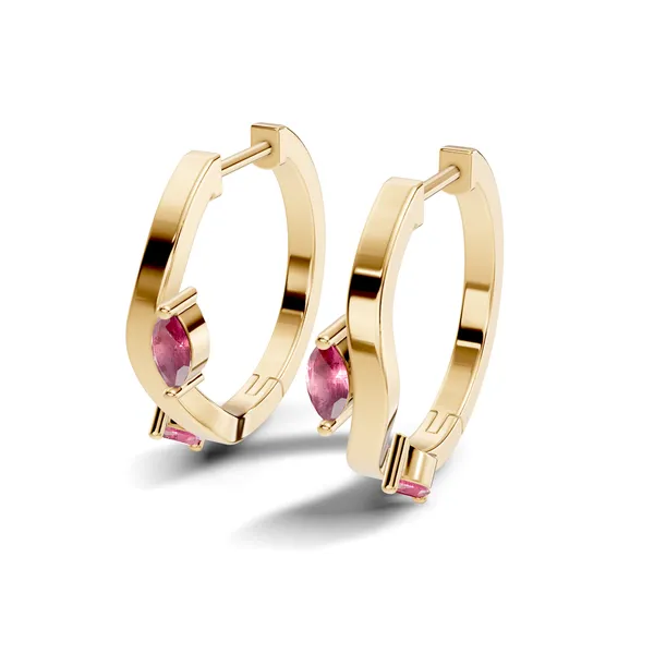 Pink_Stone_Hoop_Earrings_For_Women