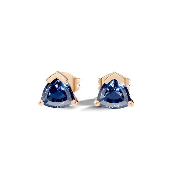Blue_Triangular_Stud_Earrings_For_Women
