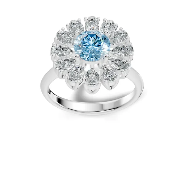 Blue_Stone_Floral_Cluster_Ring