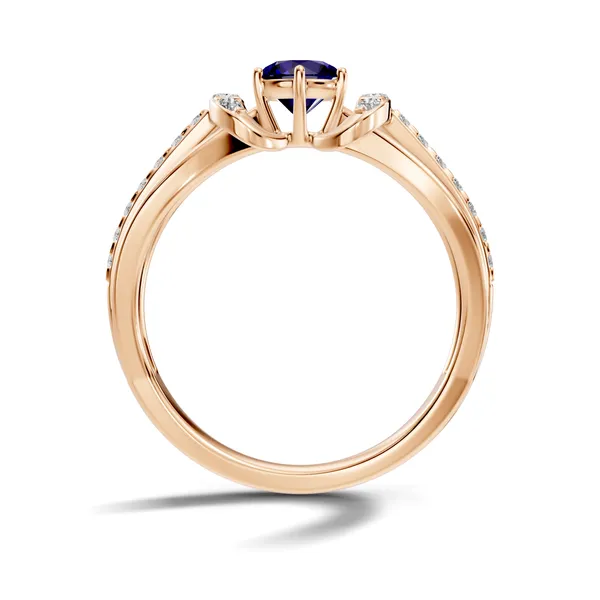 Blue_Stone_Cluster_Ring_For_Women
