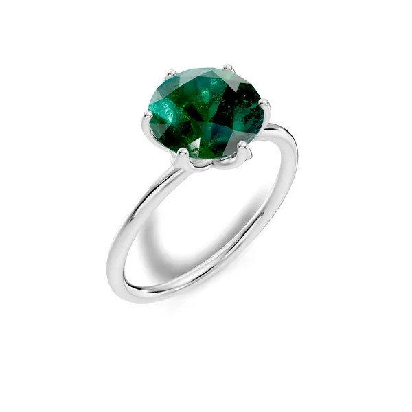 Green_Stone_Solitaire_Ring_For_Women