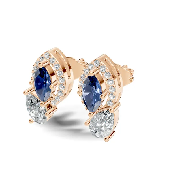 Rose_Gemstone_Stud_Earrings_For_Women