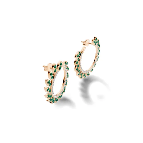 Green_Stone_Hoop_Earrings_For_Women