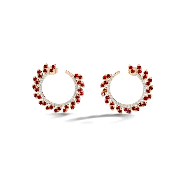 Red_Stone_Hoop_Earrings_For_Women