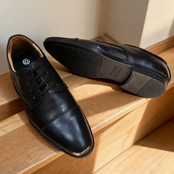 Black_Leather_Lace-Up_Cap-Toe_Formal_Shoes_For_Men